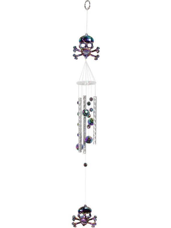 Acrylic Skull with Balls Wind Chime